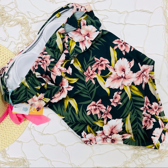 🌸NWT TROPICAL HIGH COVERAGE SWIMSUIT - Picture 5 of 10